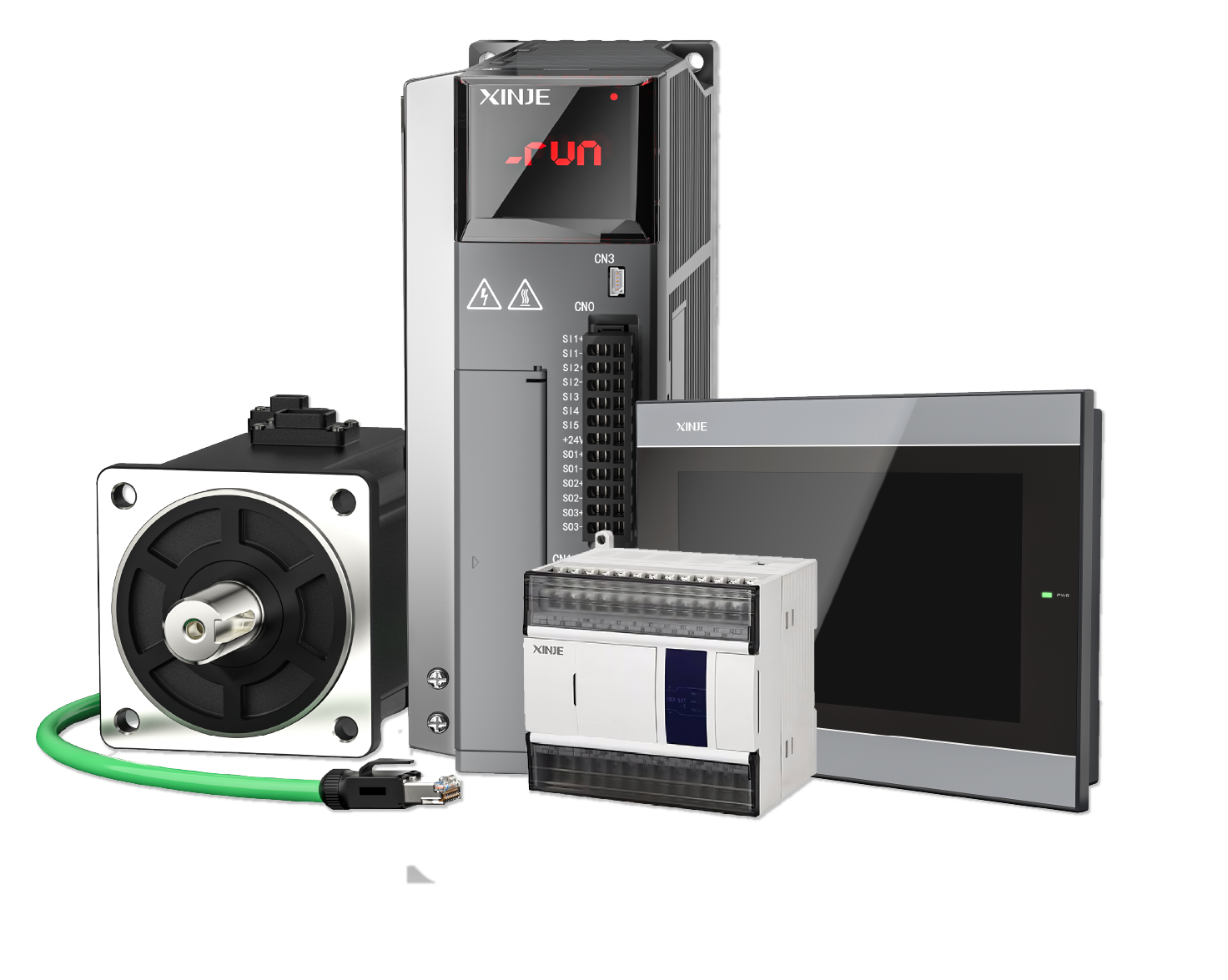 Combo Servo XINJE hoàn thiện cho máy cắt