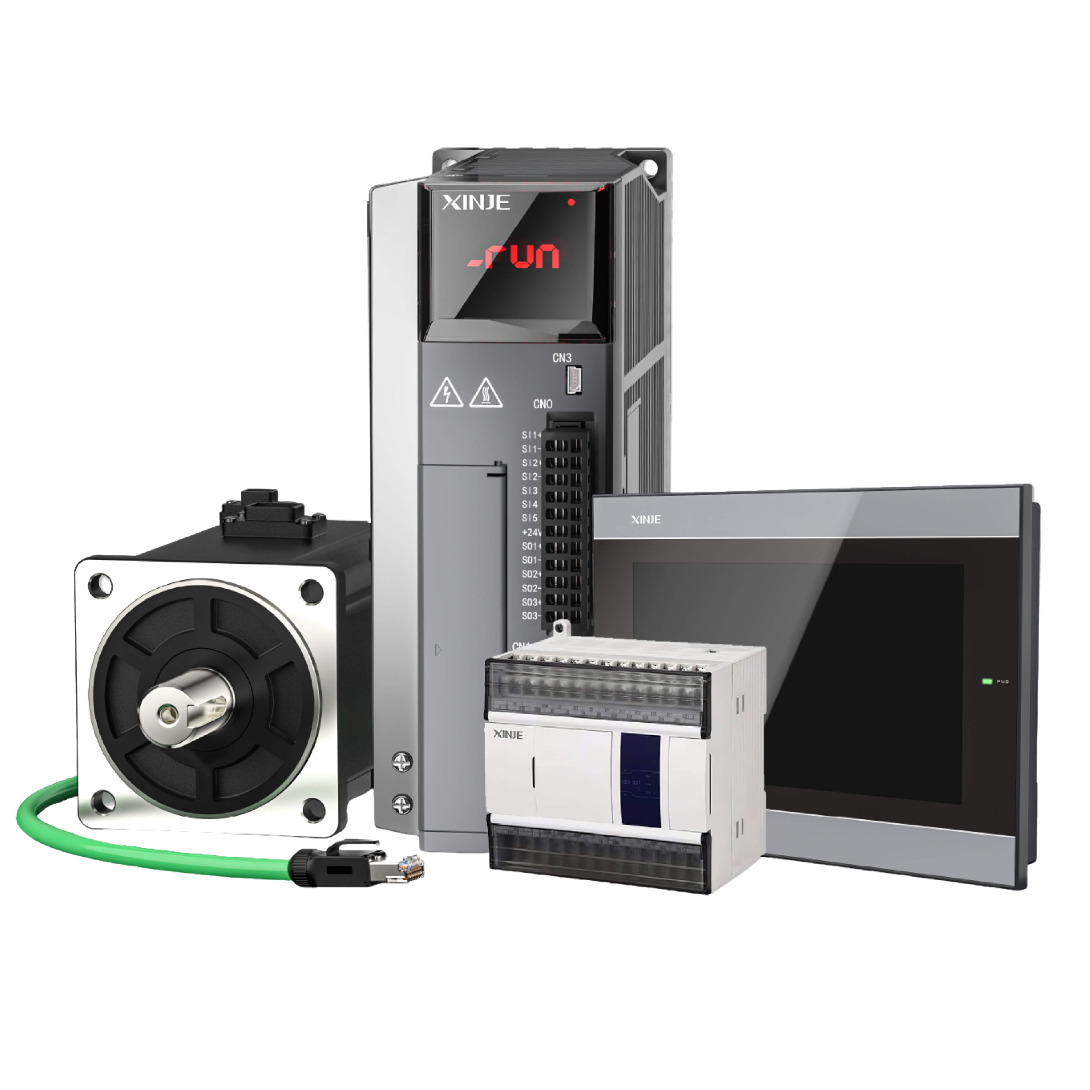 Combo Servo XINJE hoàn thiện cho máy cắt